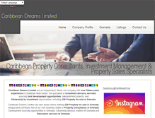 Tablet Screenshot of caribbeandreamsproperty.com